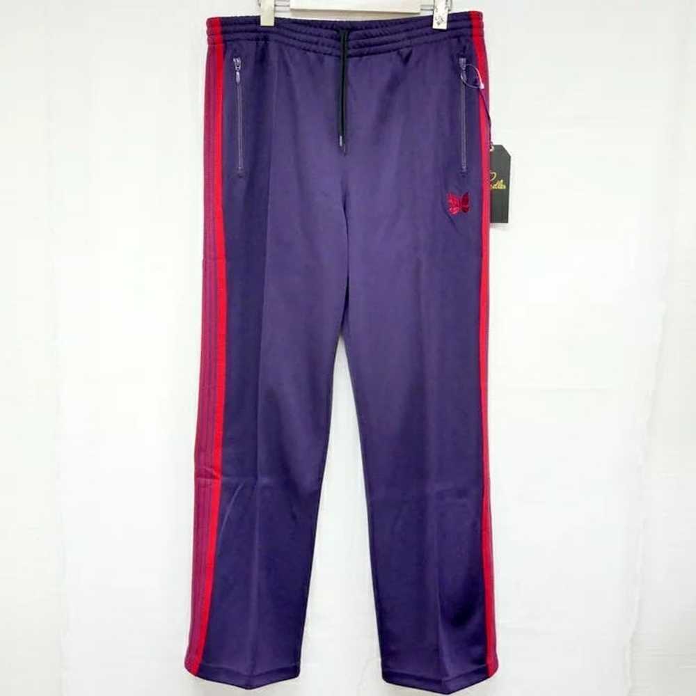 Needles Sweatpants Purple Side Tape Track Poly Sm… - image 1