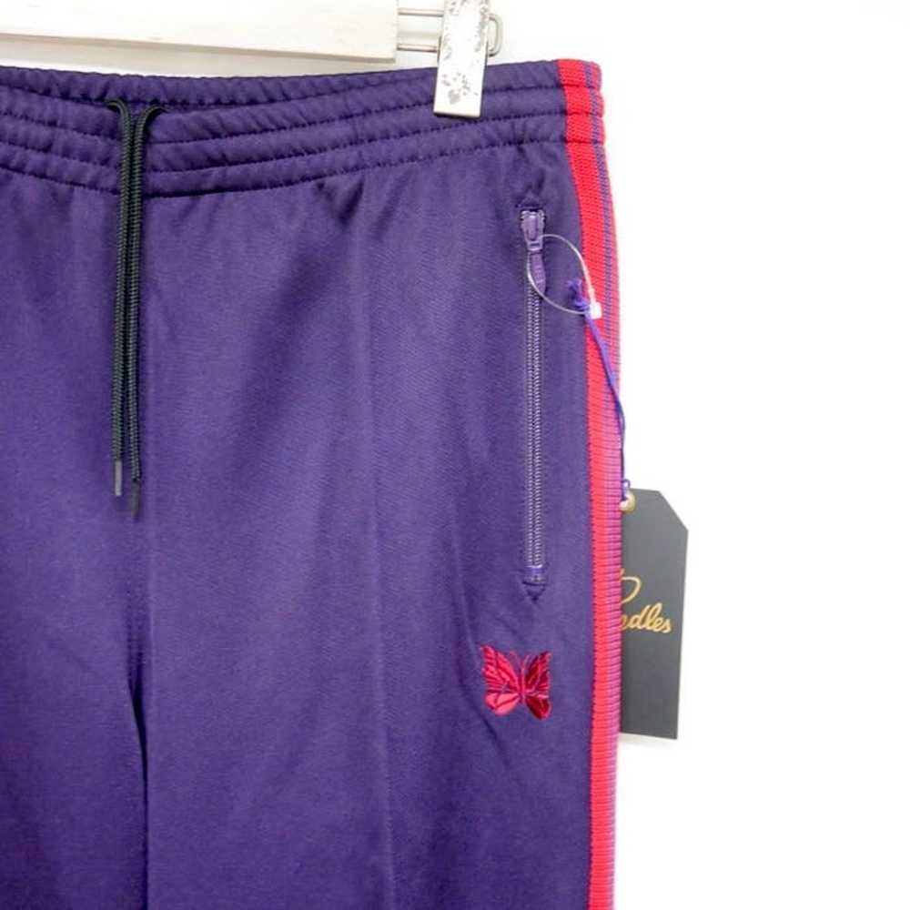 Needles Sweatpants Purple Side Tape Track Poly Sm… - image 2