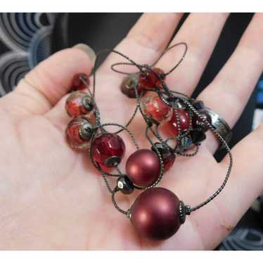 Other Red And Black Beaded Necklace - image 1