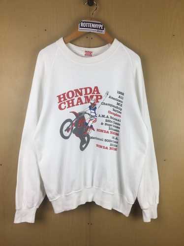 Next Level 80's Vintage Honda CR500 Girls, Dirtbikes & Pizza – Grey – 100% Ringspun Cotton T-Shirt