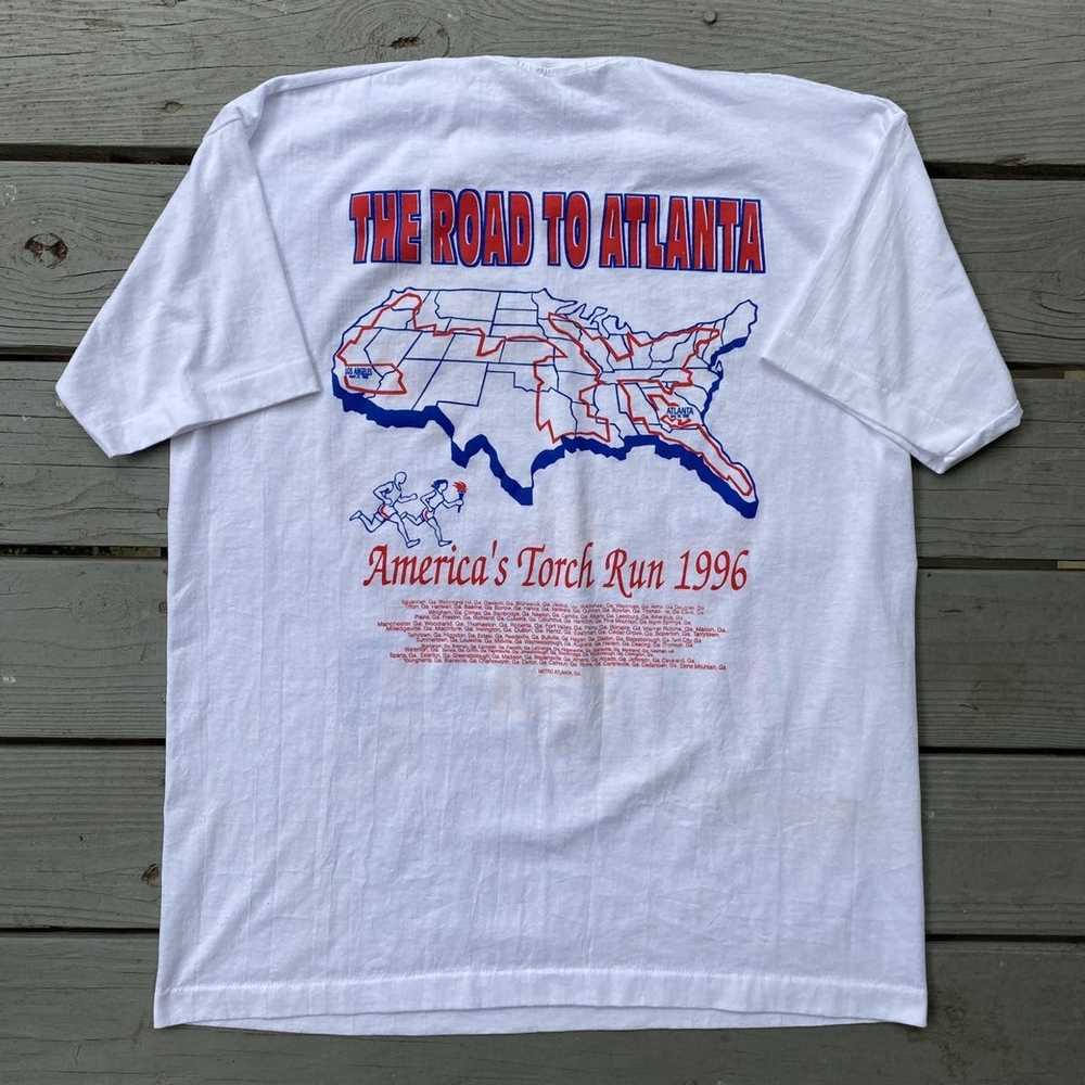 Tee Shirt × Usa Olympics × Vintage 1996 Atlanta O… - image 3