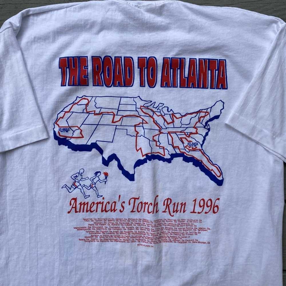 Tee Shirt × Usa Olympics × Vintage 1996 Atlanta O… - image 4