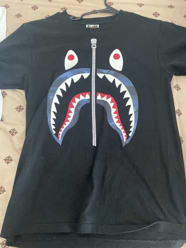 Nike X Bape DNA Shirt Mens Black Camo Teeth Basketball B19-72 Pocket T Shirt  L