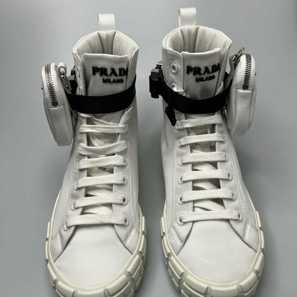 Prada Prada Wheel Nylon High-Top Sneakers Trainer… - image 2