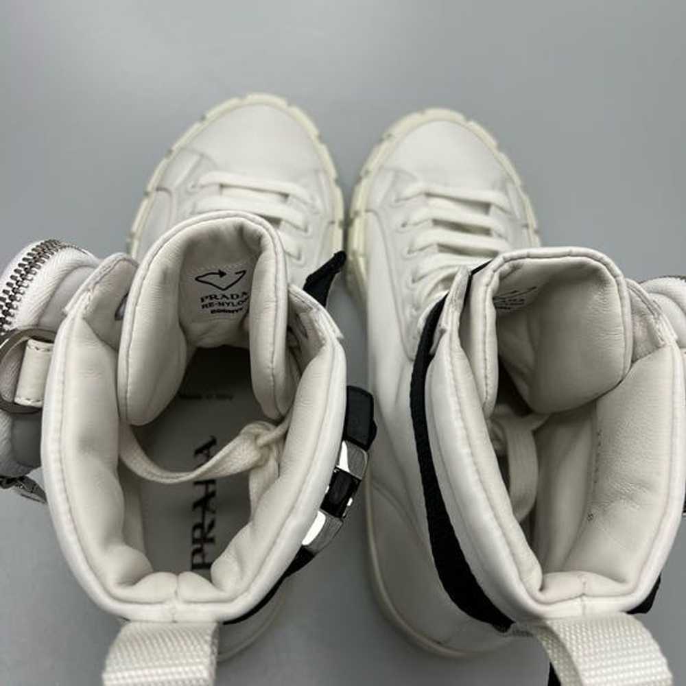 Prada Prada Wheel Nylon High-Top Sneakers Trainer… - image 5