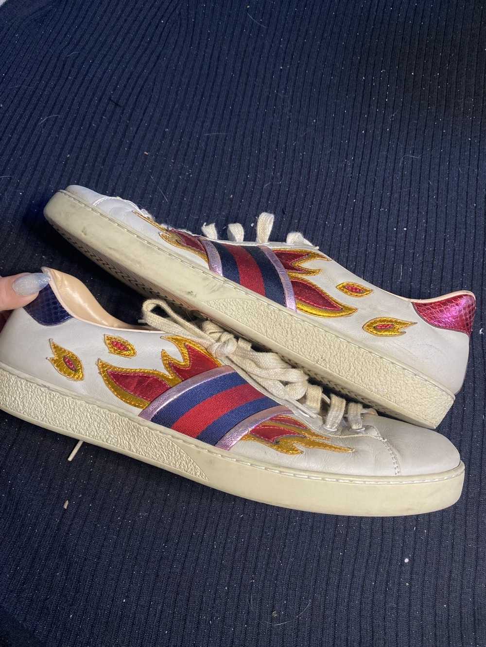 Gucci Gucci flame ace sneaker - image 6