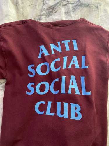 Anti Social Social Club Burgundy Anti Social Zip … - image 1