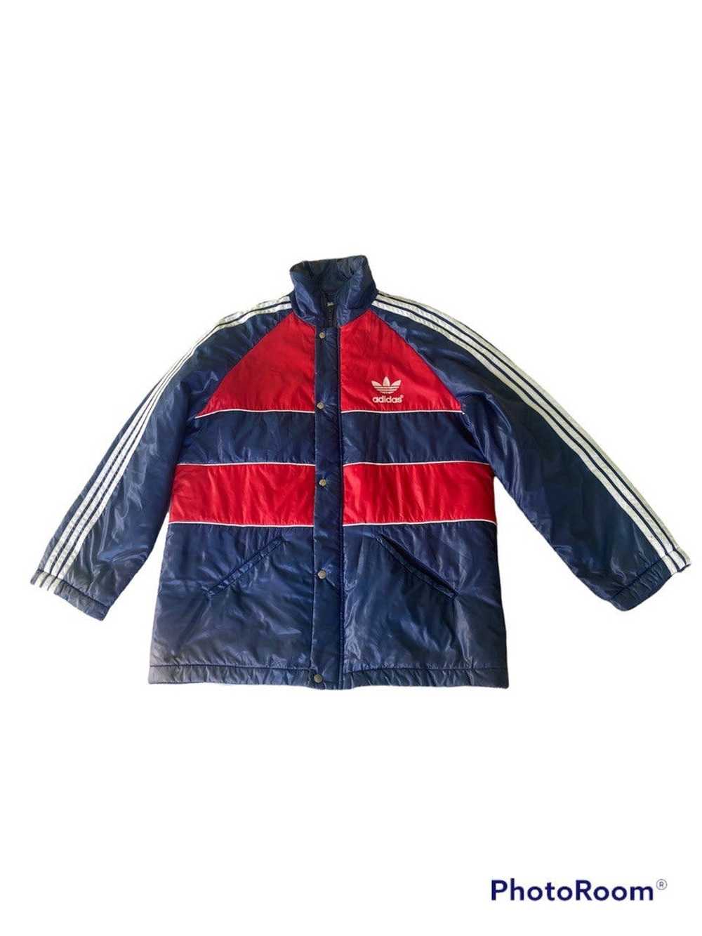 Adidas RARE VINTAGE ADIDAS PUFFER RED BLUE MADE I… - image 1