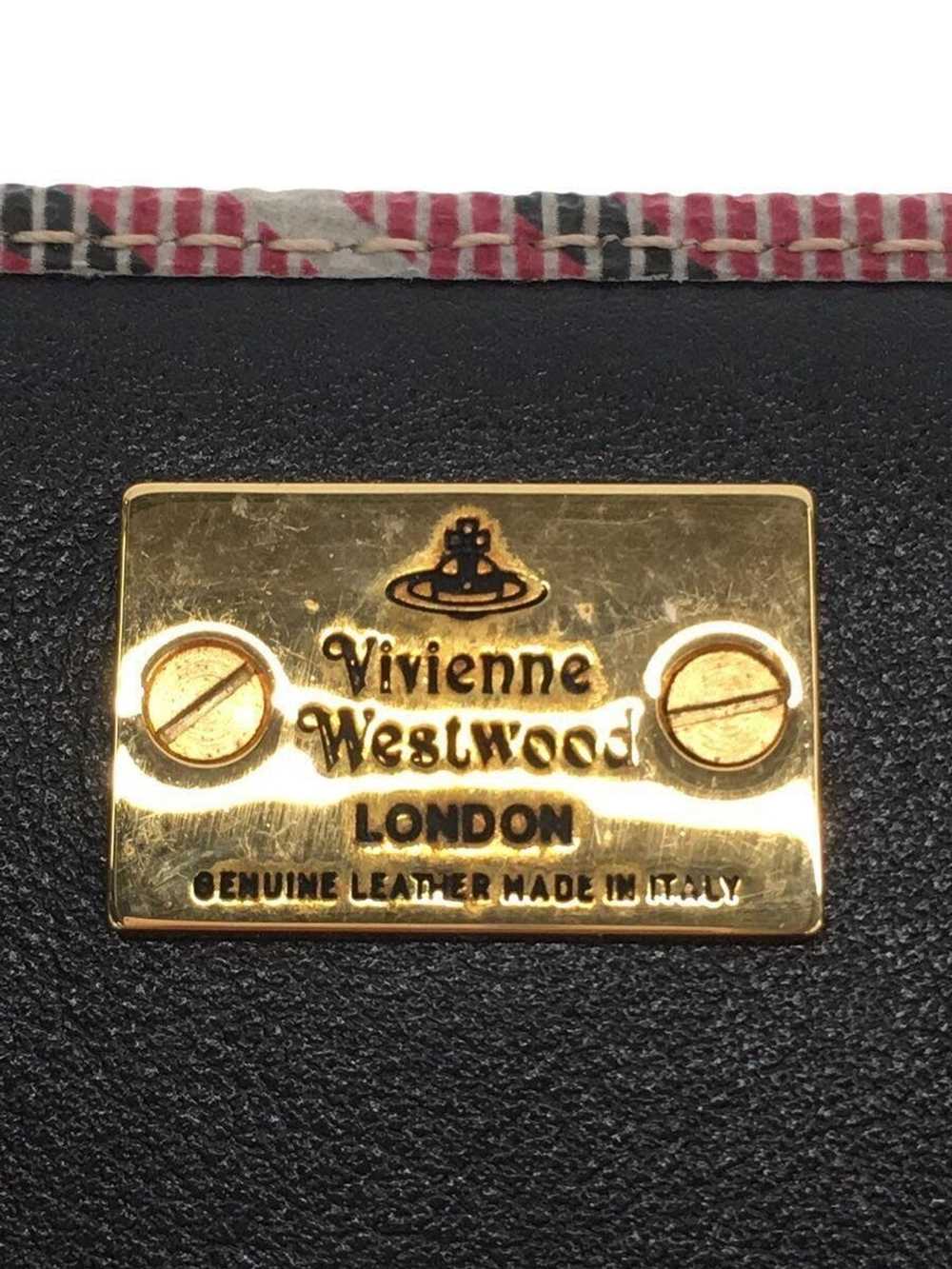 Vivienne Westwood Plaid Orb Logo Leather Long Wal… - image 3
