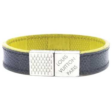 Louis Vuitton Paris Lucite Wide Bangle Bracelet Inclusion Khaki Beige Navy 860445