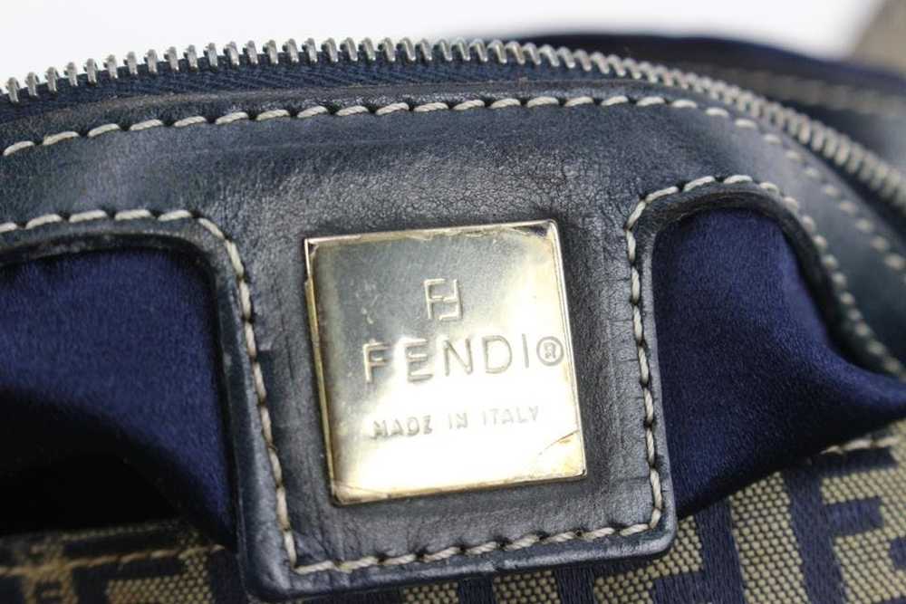 Fendi Fendi Mini Zucca Navy Blue Zucchino Canvas … - image 3