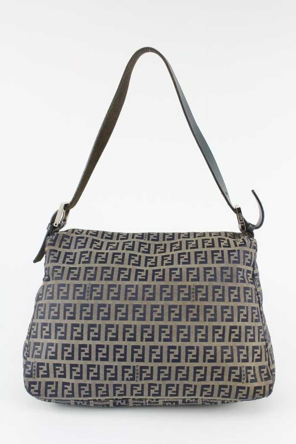 Fendi Fendi Mini Zucca Navy Blue Zucchino Canvas … - image 7