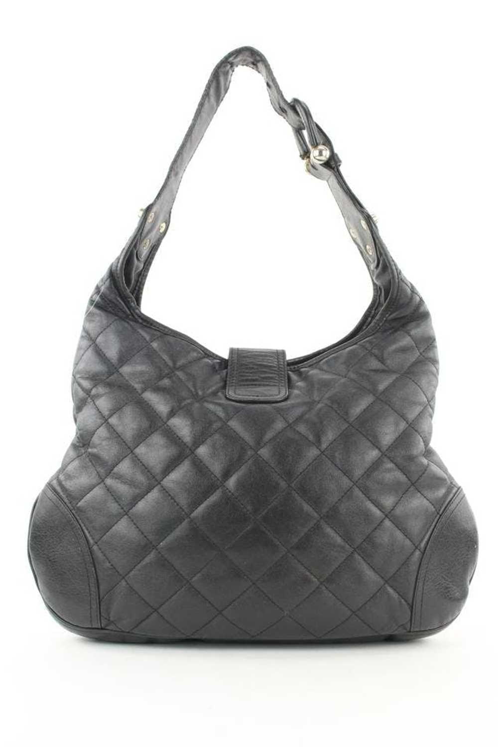 Burberry Burberry Black Quilted Leather Brook Hob… - image 7
