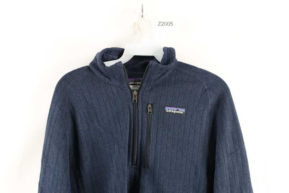 Vintage Patagonia Box Logo Ribbed Half Zip Pullov… - image 2