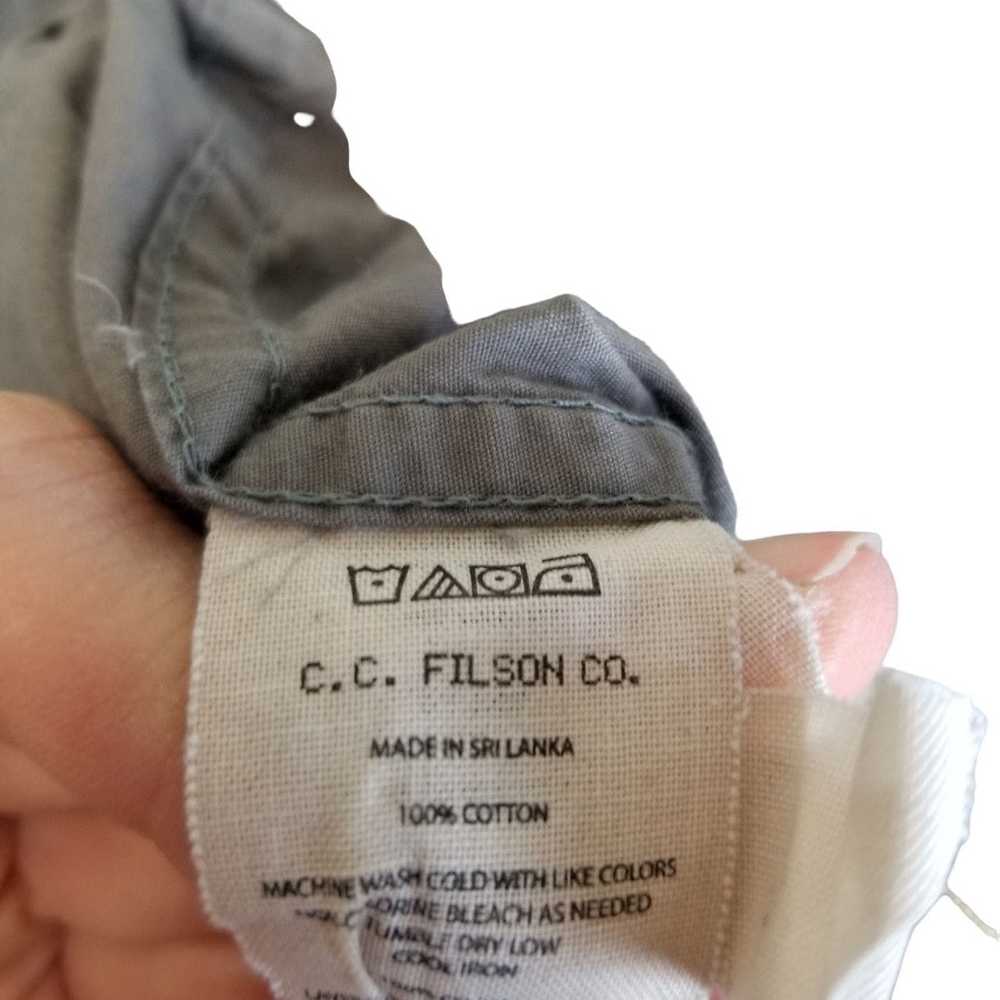 Filson C. C. Filson 3XL Long Sleeves Button Front… - image 7