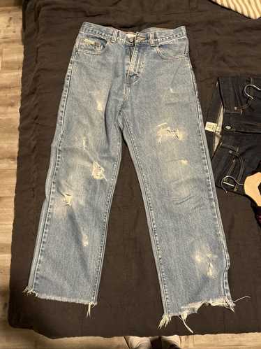 Calvin Klein Washed and distressed straight fit Ca