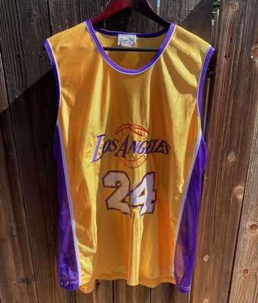 1996/97 Lakers WEST #44 Yellow Retro NBA Jerseys 热压