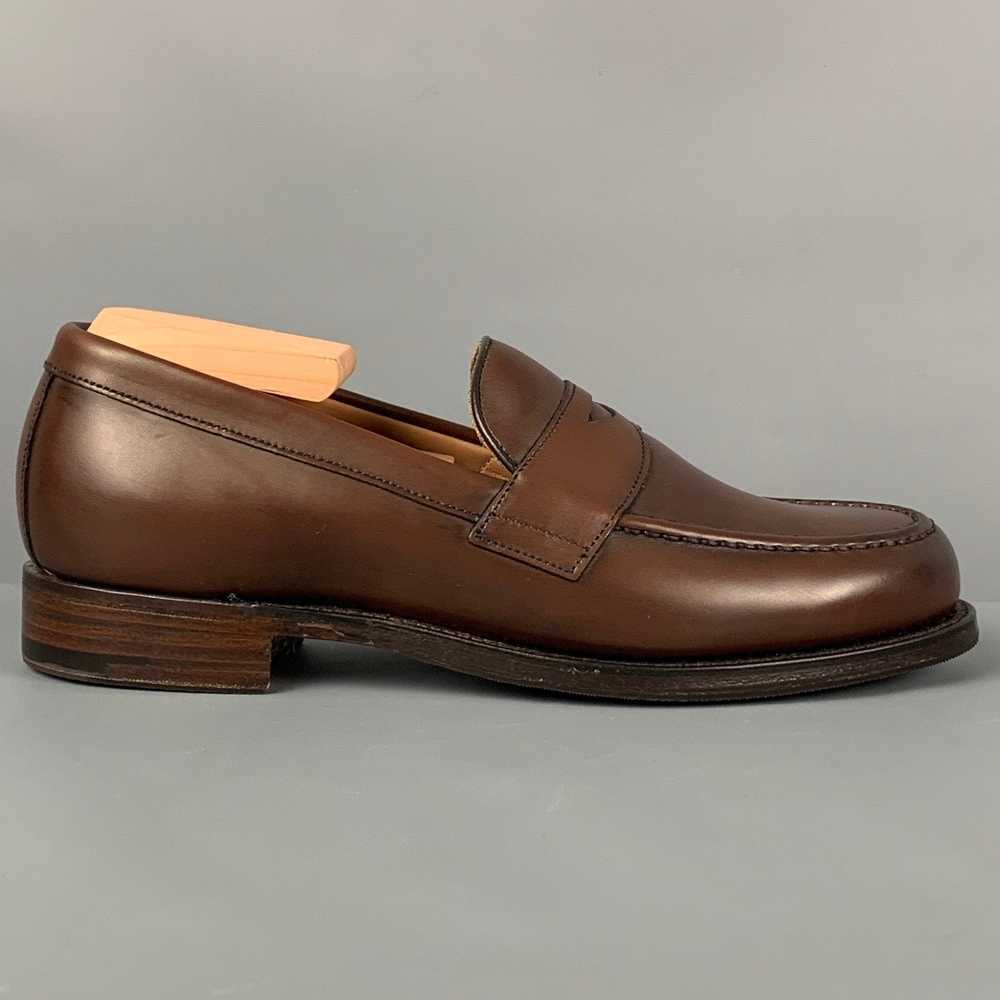 Bass Burgundy Leather Penny Loafers - Gem