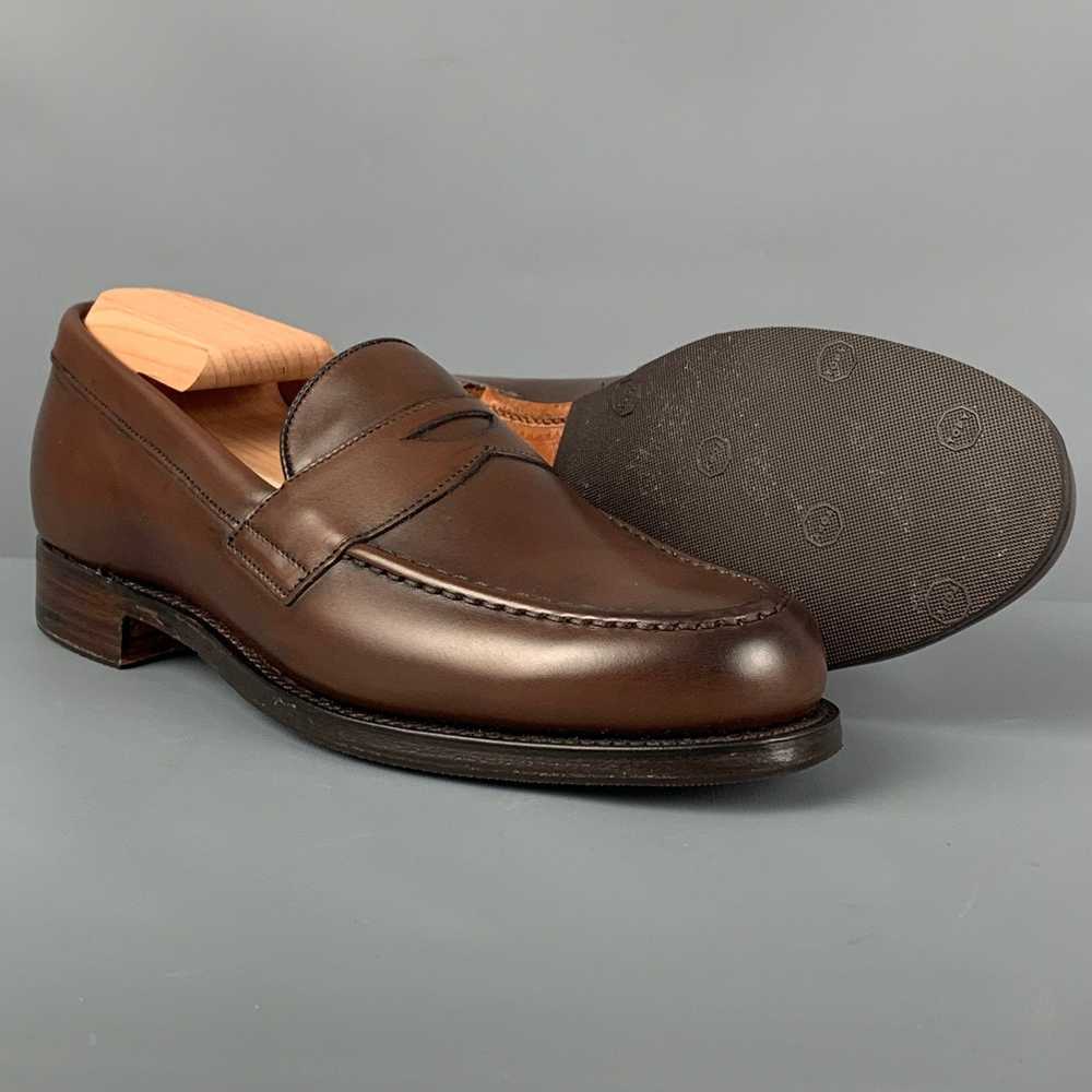 Bass Burgundy Leather Penny Loafers Gem 8753