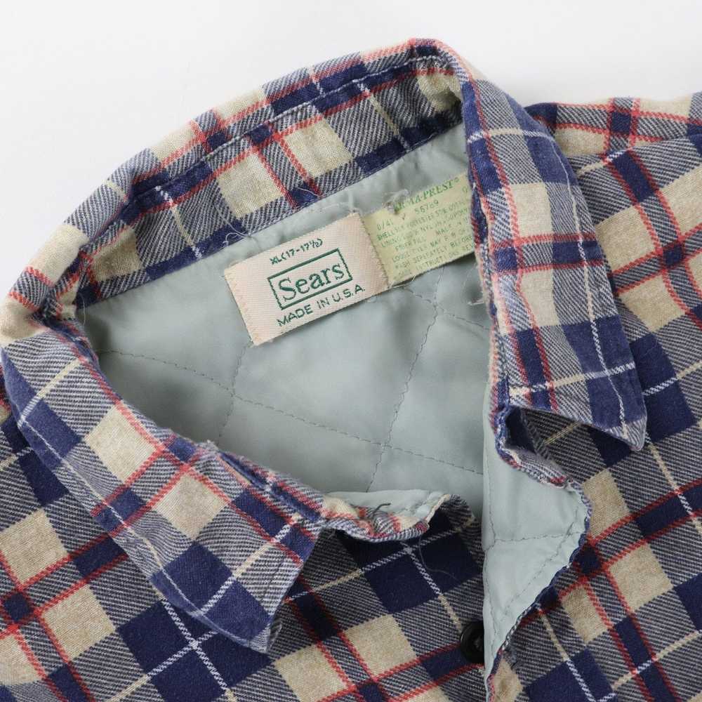 Sears × Vintage Vintage Sears Lined Flannel Shirt… - image 4