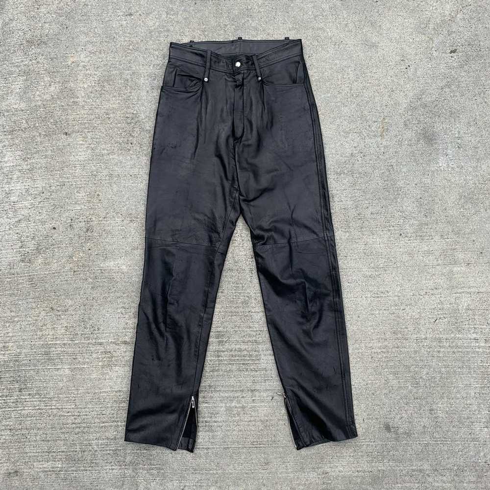 Claude Montana Black Leather Pants - image 1