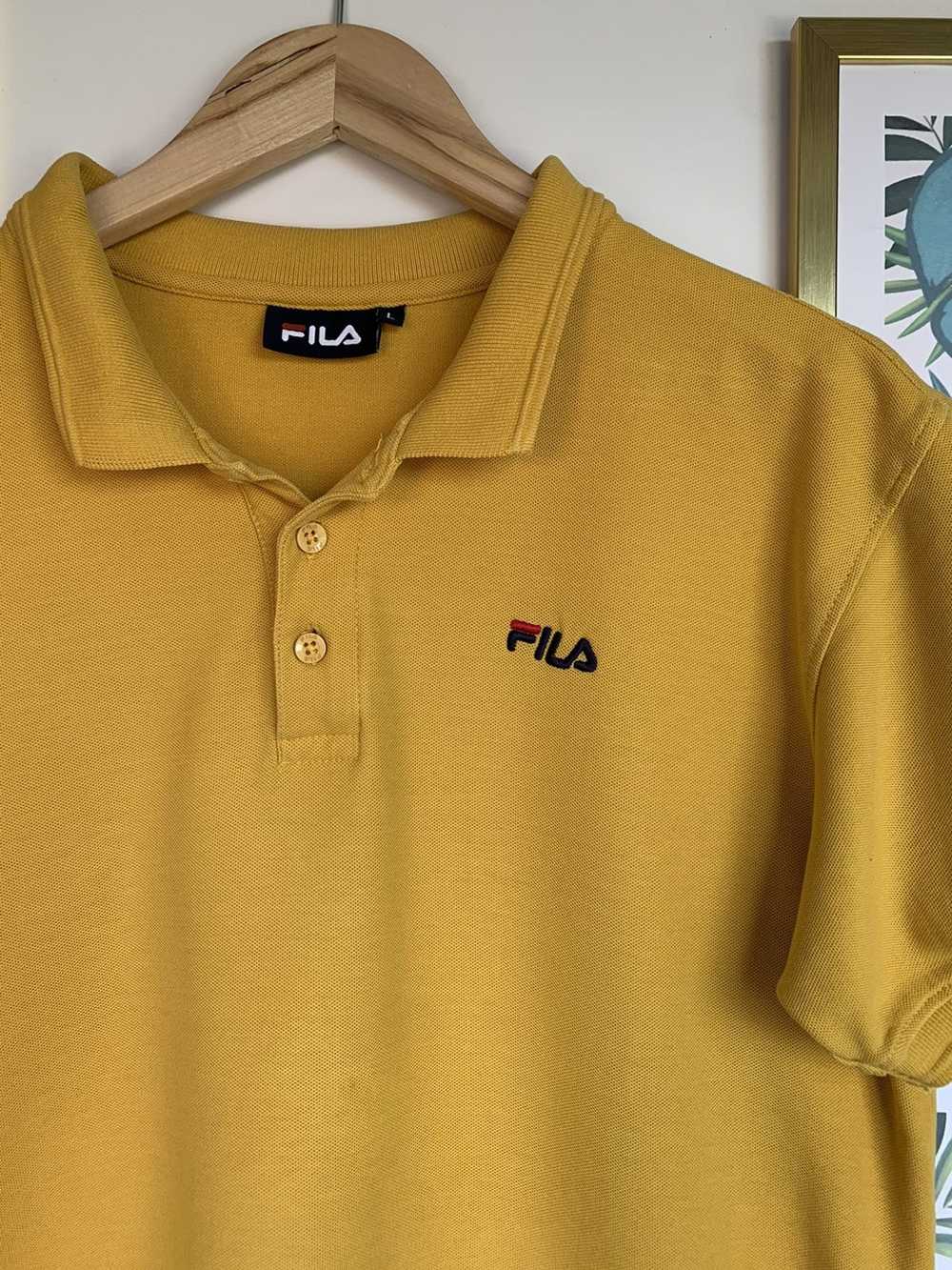 Fila × Streetwear Yellow FILA men’s polo shirt ad… - image 2