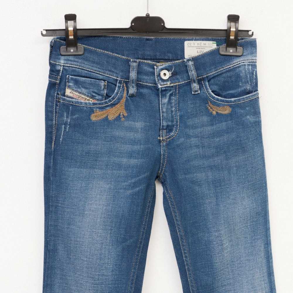 Diesel LIV Stretch W24 L32 Jeans Straight Low Ris… - image 2