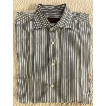 Etro Spread Collar Striped Sport Shirt - image 1