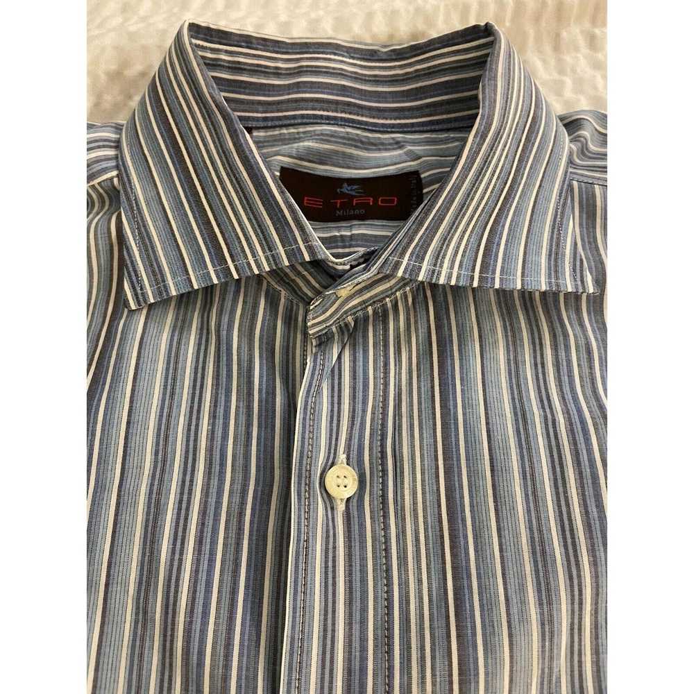 Etro Spread Collar Striped Sport Shirt - image 4