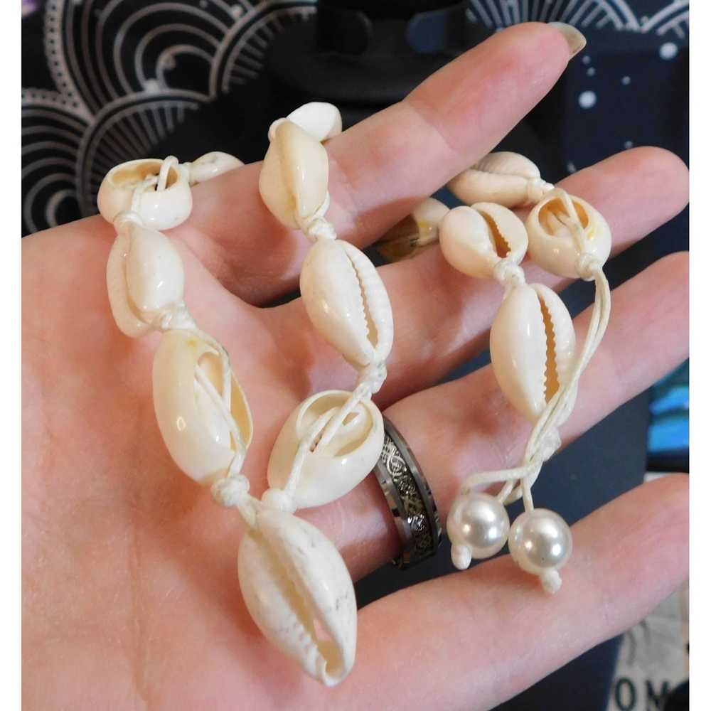 Other Sliced Cowrie Shell Necklace - image 2