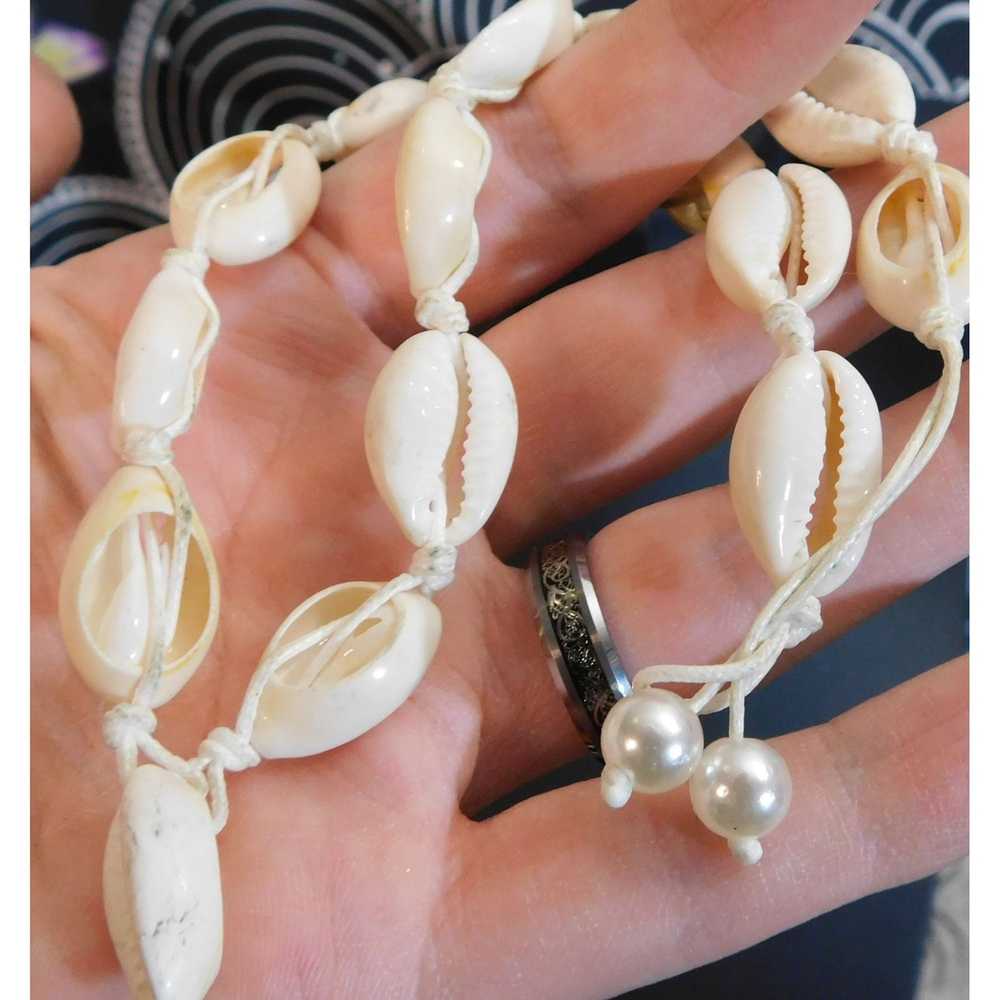 Other Sliced Cowrie Shell Necklace - image 5