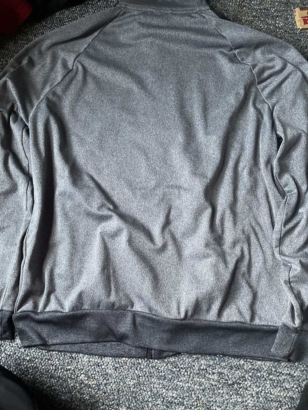 Adidas Gray Adidas Zip-up Sweatshirt Hoodless L - image 2