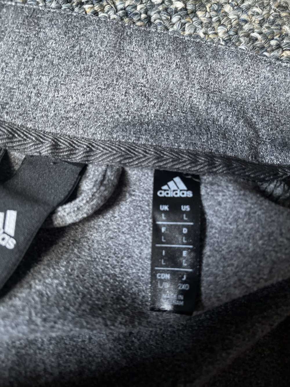 Adidas Gray Adidas Zip-up Sweatshirt Hoodless L - image 4