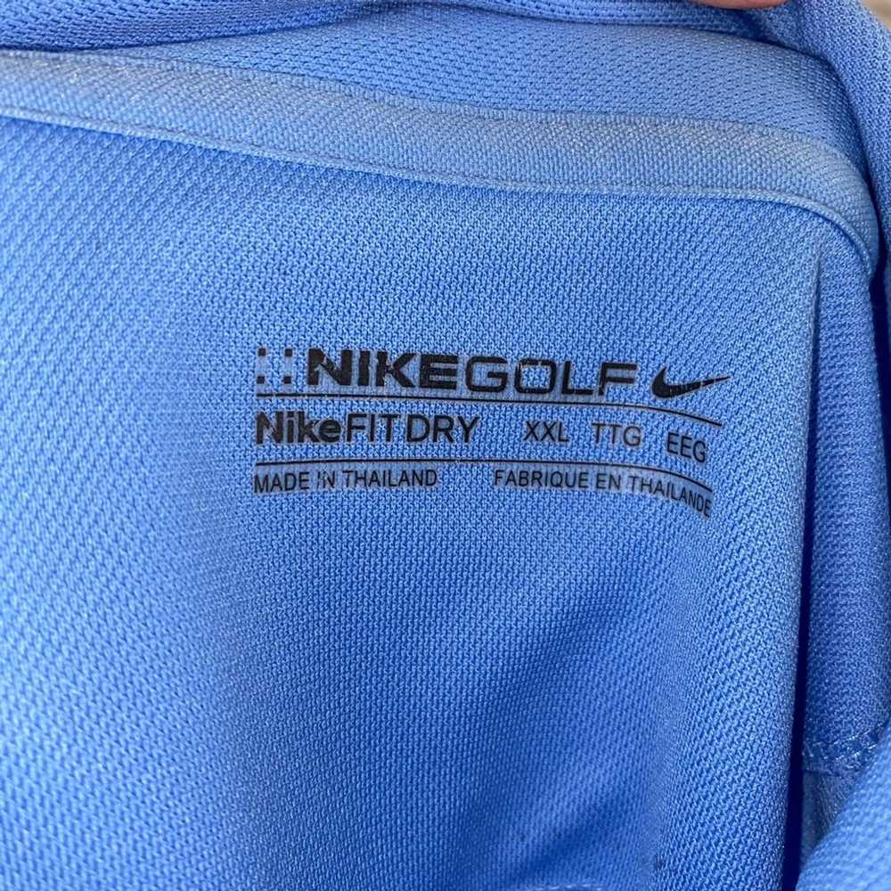 Nike Nike golf dri fit 3 button polo light blue s… - image 6