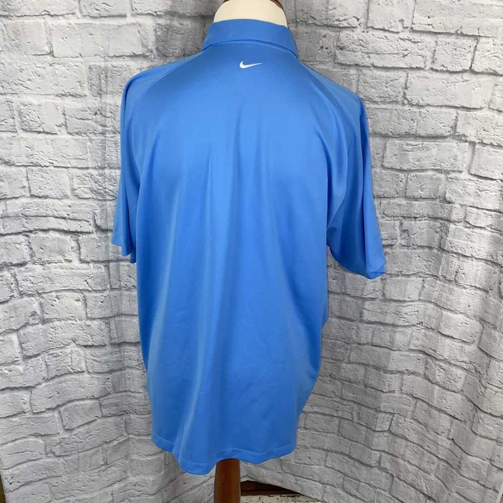 Nike Nike golf dri fit 3 button polo light blue s… - image 7