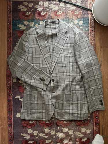 Proper Cloth Gray Check Blazer