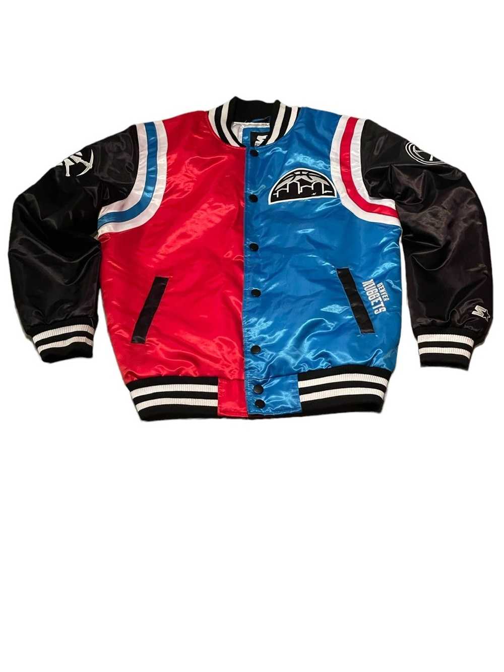 Starter NBA Denver Nuggets Satin Bomber Jacket by… - image 1