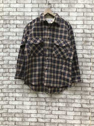 Japanese Brand × Vintage Vintage Bobson wool flan… - image 1