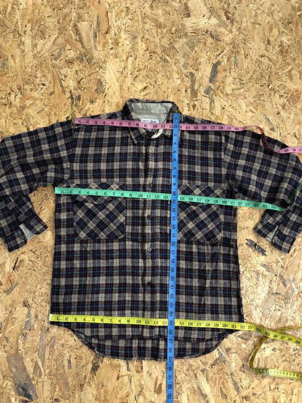 Japanese Brand × Vintage Vintage Bobson wool flan… - image 7