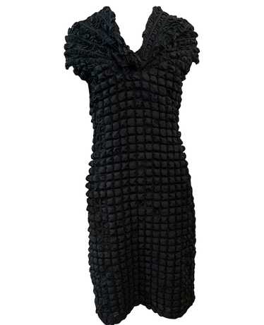 Diane Pernet 80s Black Cowl Neck Avant Garde Dress