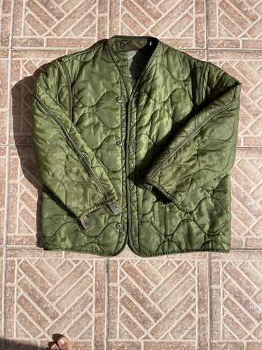 Military Quilted Padded Parka Jacket Liners M65 M51 Green 