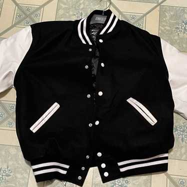 Vintage Men's Varsity Jacket - Black - M