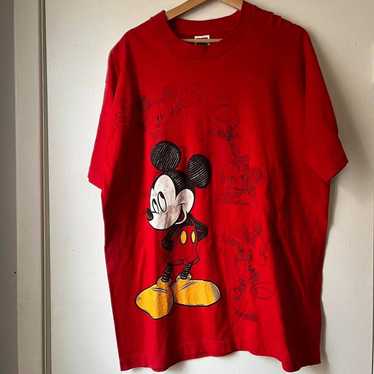 Disney Vintage 90s mickey mouse jumbo print disne… - image 1