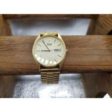 Pulsar gold watch vintage hot sale