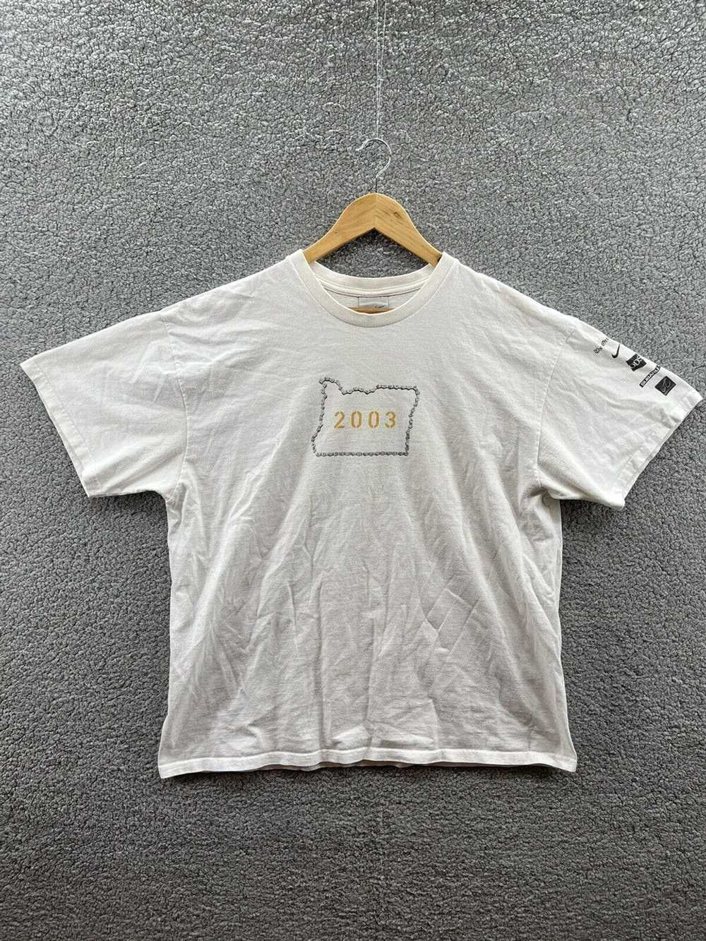 Nike Nike Vintage 2003 Cycle Oregon White T-Shirt… - image 1