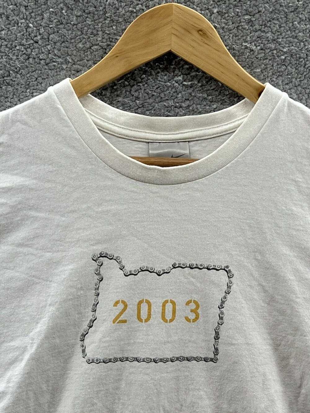 Nike Nike Vintage 2003 Cycle Oregon White T-Shirt… - image 5