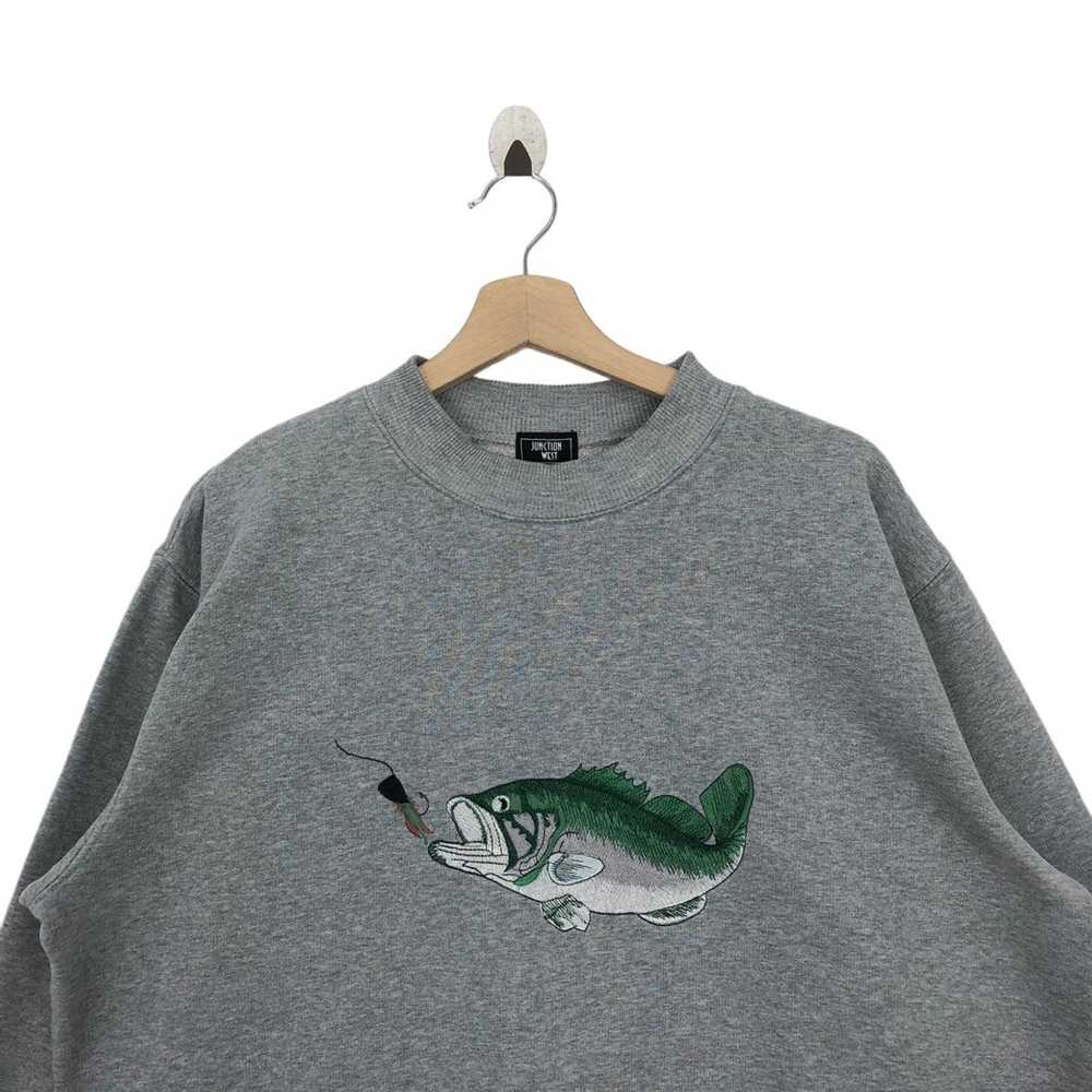 Vintage Vtg 90’ JUNCTION WEST Fishing Embroidery … - image 7