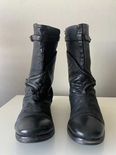 John Varvatos Leather western boots