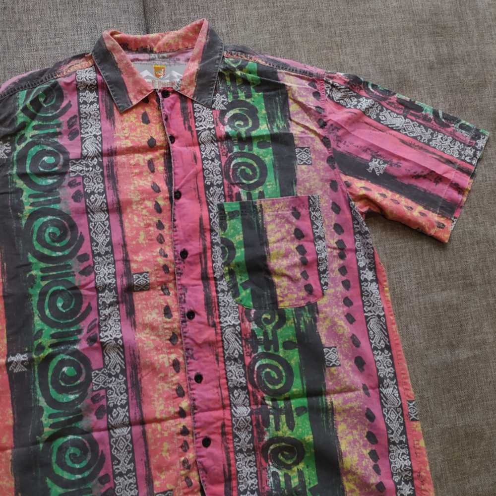 Art × Crazy Shirts × Hawaiian Shirt Vintage Y2K H… - image 3
