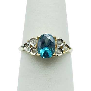 10K Blue Spinel Ring